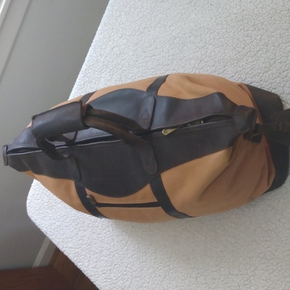 Remy Martin Leather and Canvas Tote/Travel Bag